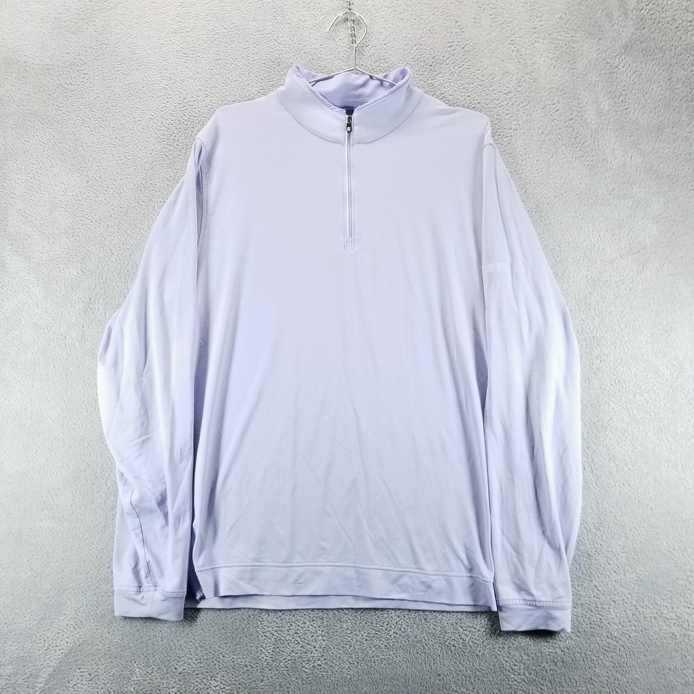 FootJoy Quarter Zip Pullover Mens L Purple Approach Golf Lightweight Performance